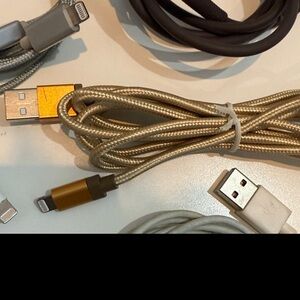 Gold Braided Charging Cable